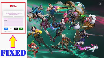 Fix your login credentials don