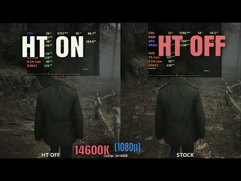 i5 14600K Hyper-Threading on vs off