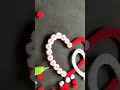 Heart shaped woolen wall hanging craft ideas woolen thread craft ytshorts viral treanding