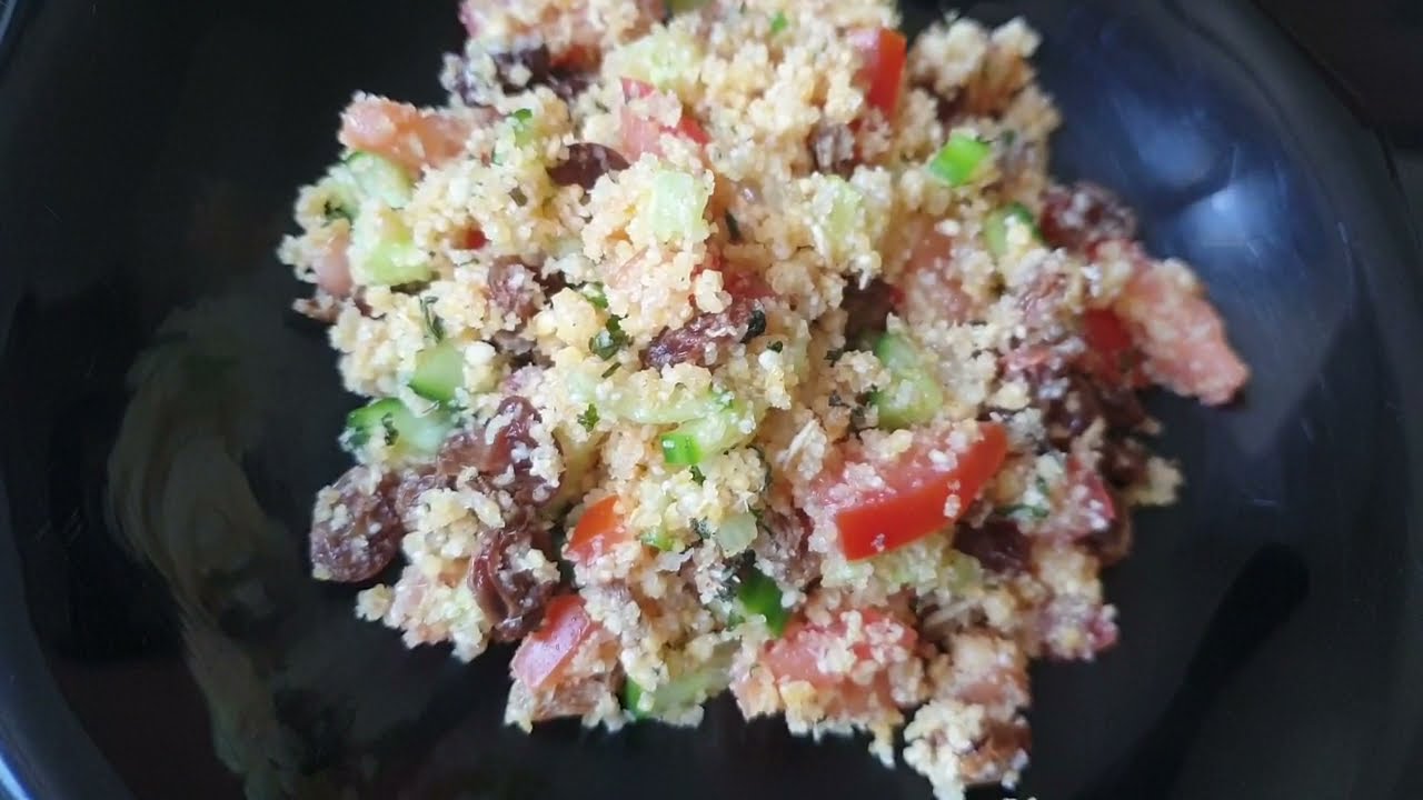 SALADE DE COUAC #TABOULE DE COUAC #SEMOULE DE MANIOC 