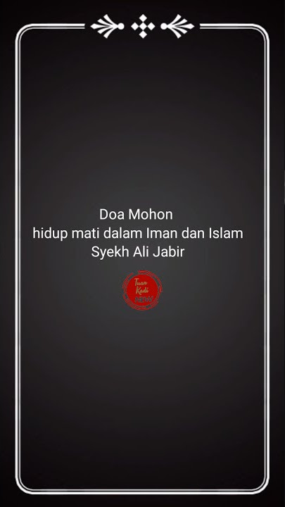 Doa Mohon Hidup Mati dalam Iman dan Islam #shorts