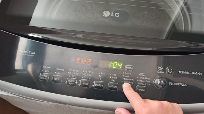 Lavadora LG turbo drum Smart inverter como usar los botones manualmente 