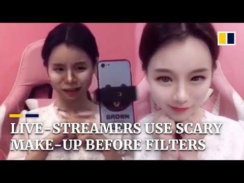 live-streamers-use-scary-make-up-to-look-perfect-on-camera