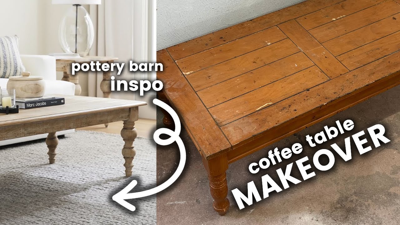 How to Whitewash & Distress Furniture: DIY Farmhouse Coffee Table