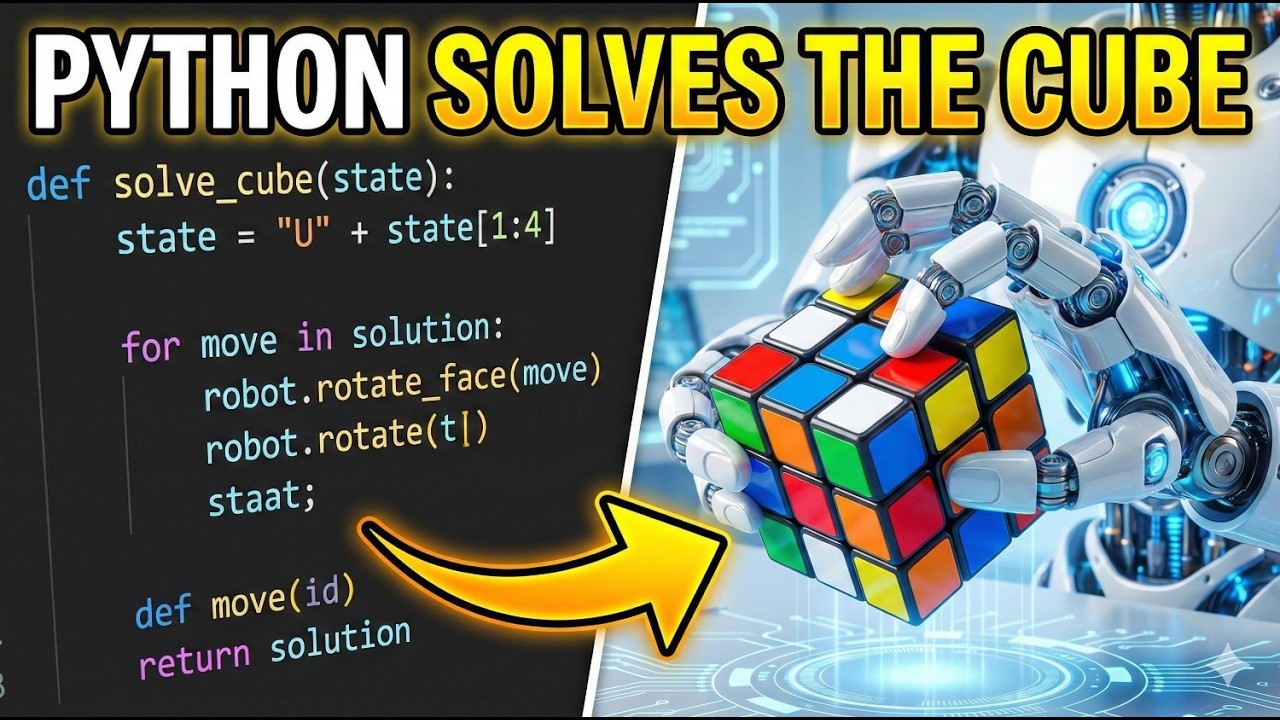 I Built a Rubik’s Cube Solving Robot Using Python | AI + Robotics ...