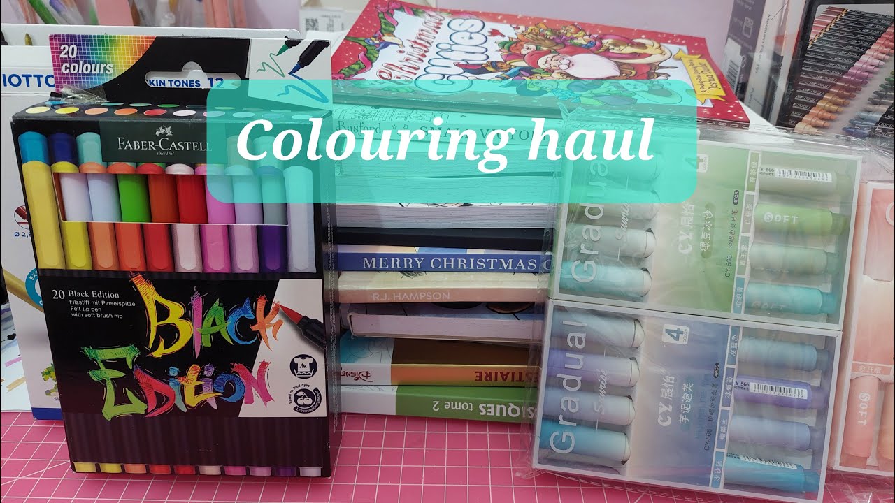 Colouring Books Supplies Haul Too Early For Christmas Colouring colouring-books-supplies-haul-too-early-for-christmas-colouring
