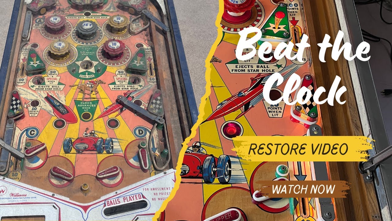 Возрождение пинбольного автомата Williams Beat the Clock 1963 года!