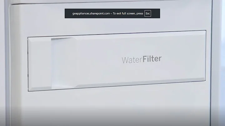 GE Appliances XWFE Refrigerator Water Filter Installation (Left Door)