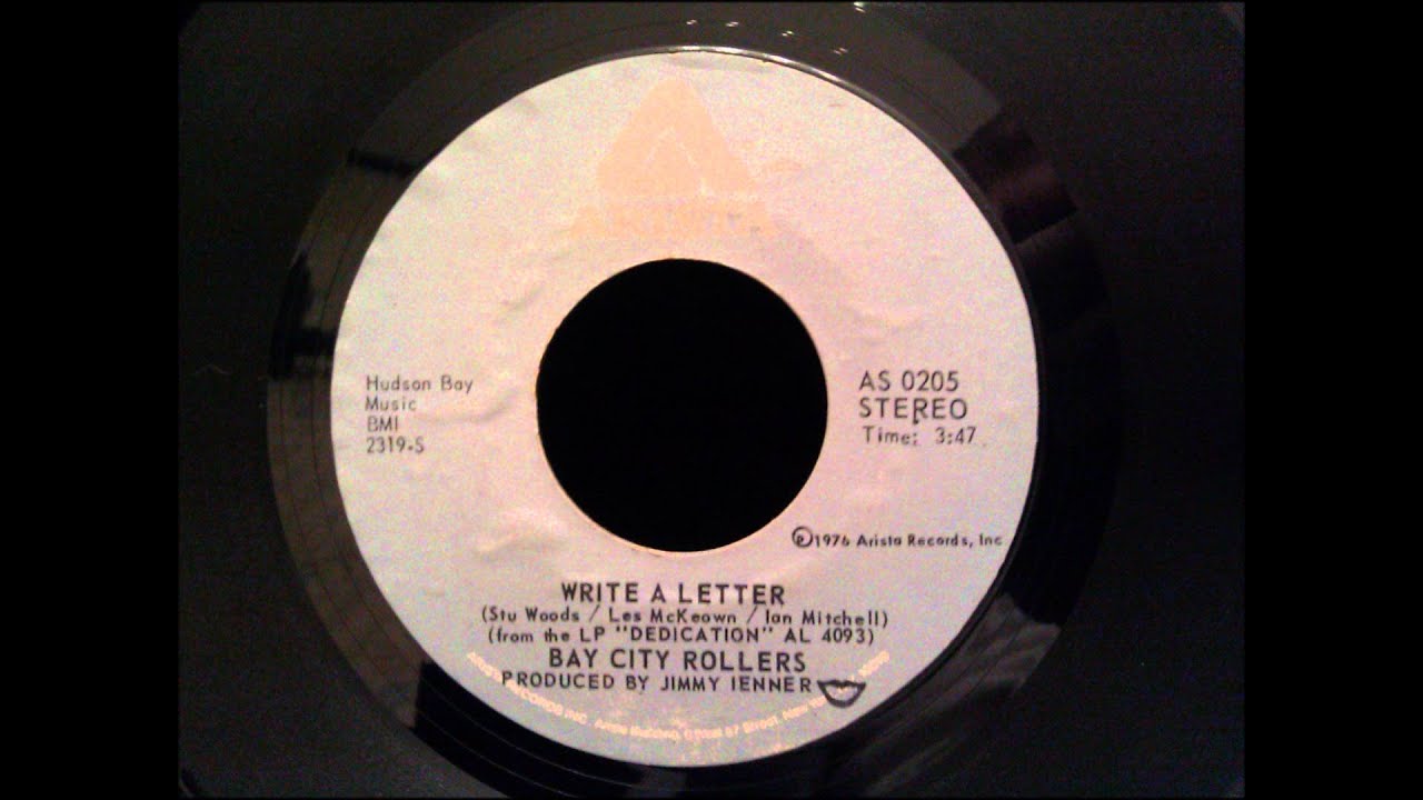 Watch Bay City Rollers - Write A Letter - Very Nice Doo Wop Inspired Ballad on YouTube Watch Bay City Rollers - Write A Letter - Very Nice Doo Wop Inspired Ballad on YouTube