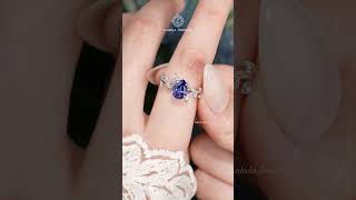 Royal Blue Sapphire 💙 Custom Leaf Ring #lahelajewelry