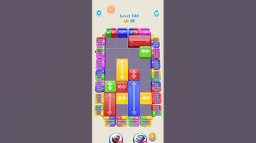 Color Blocks 3D Slide Puzzle - Level 108