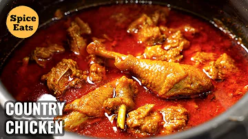 COUNTRY CHICKEN CURRY VILLAGE STYLE | DESI CHICKEN GRAVY | DESI CHICKEN VILLAGE STYLE