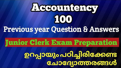 CSEB- Accountancy Previous Year Questions & Answers||Junior Clerk Exam Preparation.Ep:348