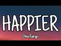 Download Lagu Happier - Olivia Rodrigo (Lyrics)