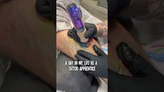 A day in the life of a tattoo apprentice | Tattoo Life #shorts