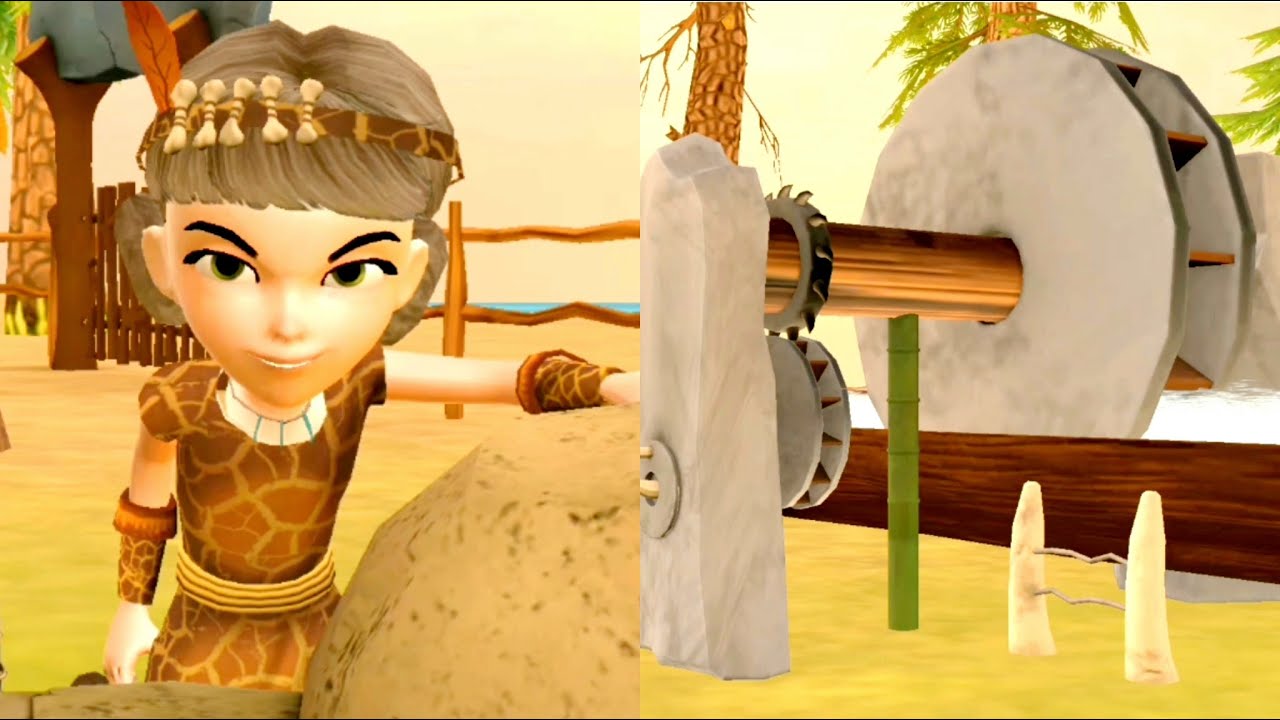 Scary Teacher 2 Stone Age | Tani Climbing The Electricity Machine Of Ancient Miss T