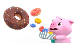 Learn Colors with Five Donuts 🍩 3D | Kids Cartoon | Color Songs + Games | Lotty Friends