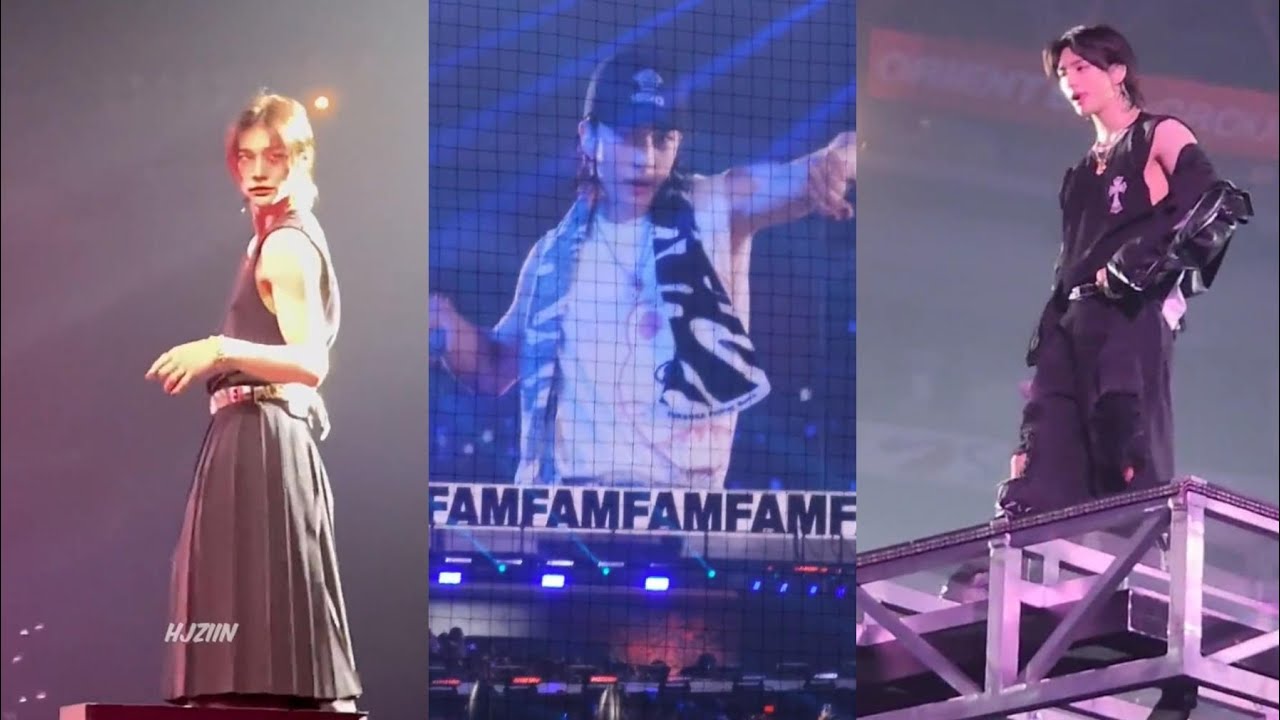 [FANCAM] HYUNJIN Hall Of Fame, Chill, Mic & Brush and more @ 230816 5-Star Dome Tour