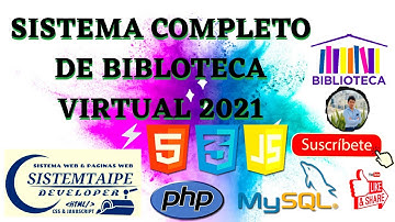 Sistema Completo de Biblioteca Virtual en PHP y MYSQL | Facil y Sencillo 2021
