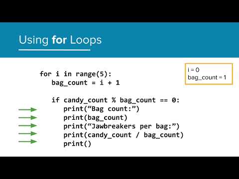 Sweet Factors - 1.5 Loops, Ifs, and Modulus