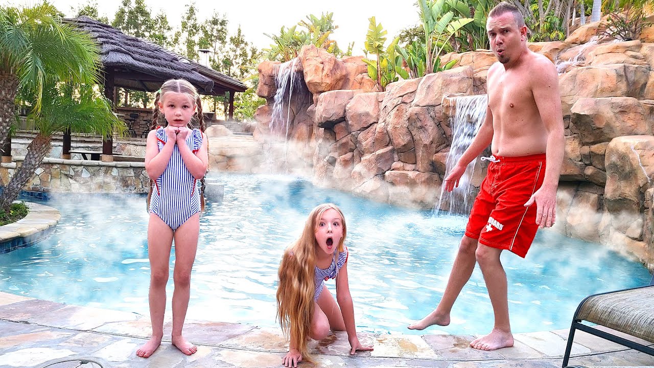 ⁣Turning Our Pool Into the World's Biggest Hot Tub!!!