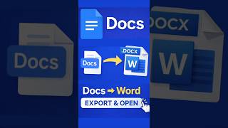 Google Docs se Word file (DOCX) kaise export kare aur Open Kare Ms Word Me