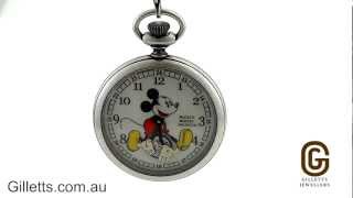 Mickey Mouse Original Style 1930s Expo Connecticut Ingersoll Disney Collectors Pocket Watch