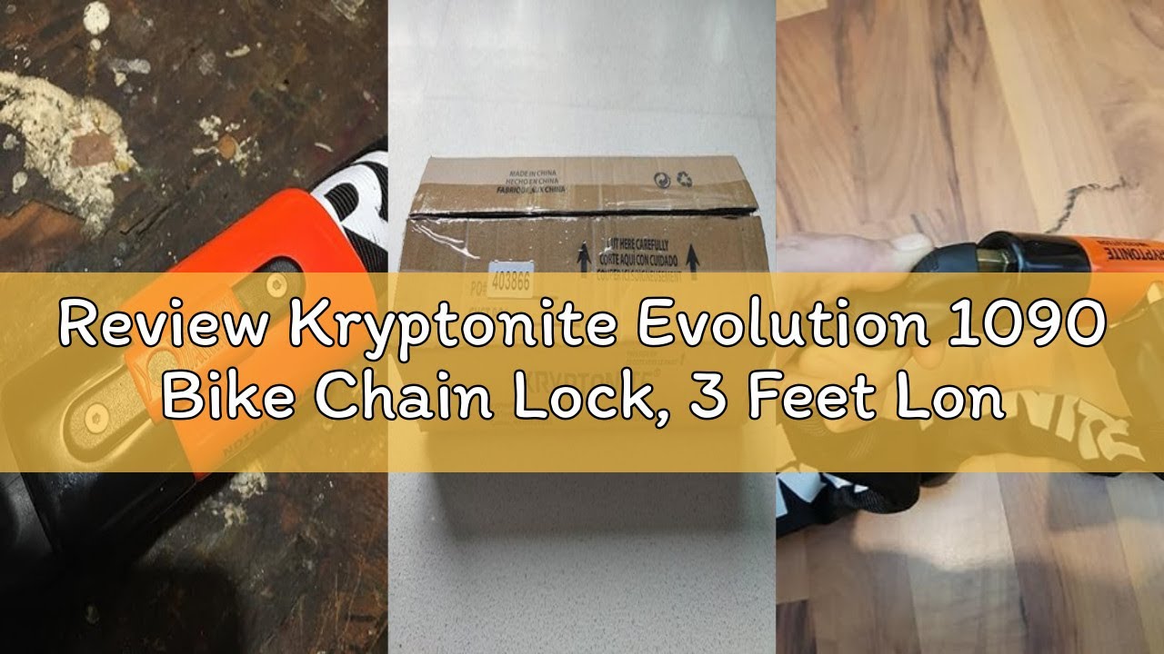 Review Kryptonite Evolution 1090 Bike Chain Lock, 3 Feet Long 10mm ...