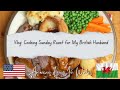 My British Husband Rates My Sunday Roast Dinner/ American Living in UK,Wales