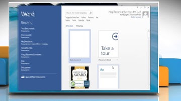 How to create a calendar in Microsoft® Word 2013 document in Windows® 8.1