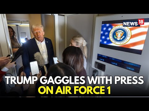 LIVE | President Trump Speaks Aboard Air Force One | Reporters’ Q&A In-Flight | Breaking Remarks Episode cover