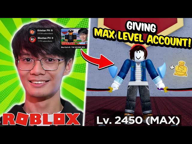 Roblox Blox Fruits Random Max Level Account read Desription 