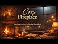 Rainy Night by the Fireplace 🔥 | Cozy Room Ambience (No Talking)