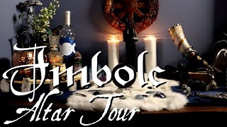 Setting up my Altar for Imbolc Sabbat Celebrations