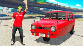 Shocking Uber Clients! Pickup In The Worst Cars.. (GTA RP)