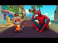 3 МИНУТЫ ЧЕЛЛЕНДЖ! КТО КРУЧЕ - КОТ ТОМ (TALKING TOM) или - Человек Паук (Spider-man)?