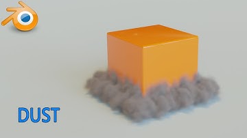 How to make dust from falling object in Blender #oe270