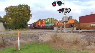 Union Pacific Stack East Ge 5423 Lead 2 Dpus