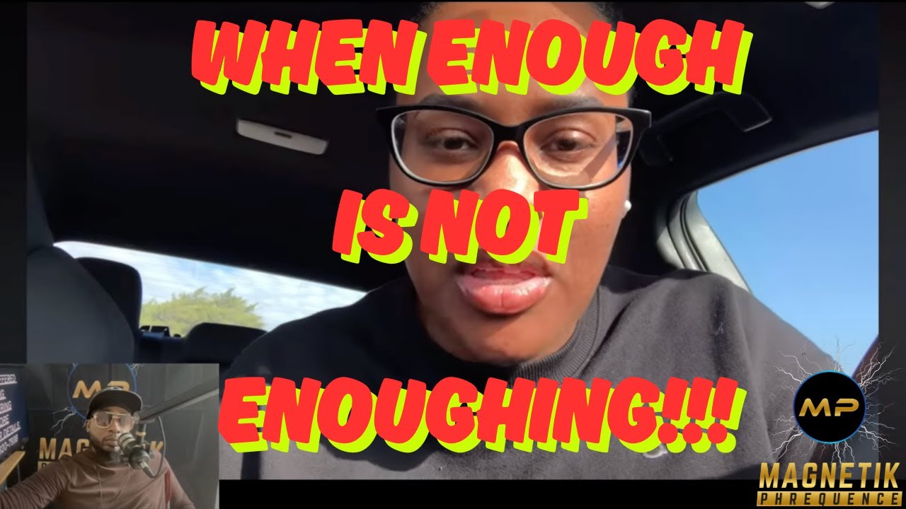 Bphocuz's take on when is enough?