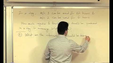 IE-202 Introduction to Modeling and Optimization Lecture 02