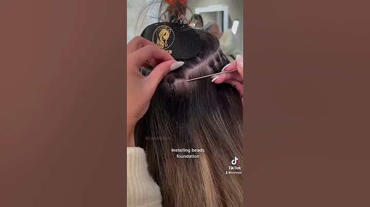 Installation of sewing in weft extensions
