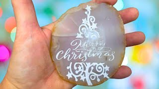 AGATE Engraved! Christmas Ornament with the ALGOLASER DELTA by KatyDid ROCKS! 1,320 views 5 months ago 10 minutes, 42 seconds