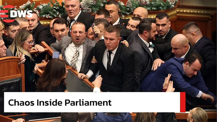 Flares and Fights Erupt in Albania Parliament Amid Corruption Row | DWS News | AC1F