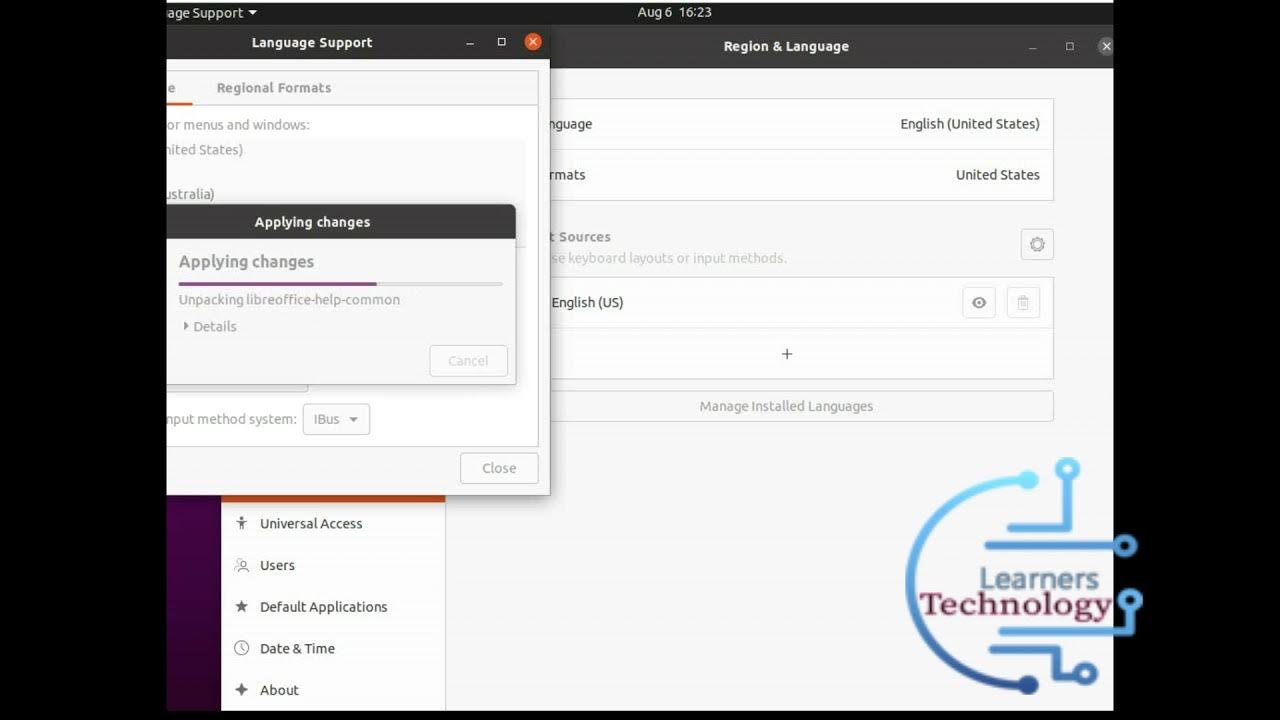 how to change keyboard language ubuntu YouTube