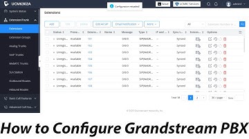 How to Configure Grandstream EPBX | grandstream ucm6302a configuration