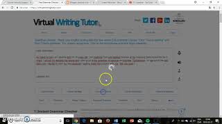 Virtual Writing Tutor Screencast