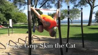 single bar Korean Dips & Back Levers