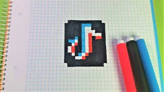 Como hacer el LOGO de TIK TOK | Pixel Art