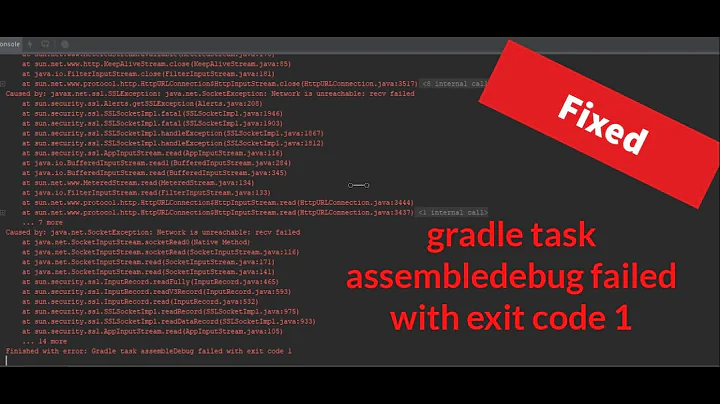 fix flutter error : gradle task assembledebug failed with exit code 1
