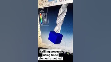 Drilling process using finite elements method